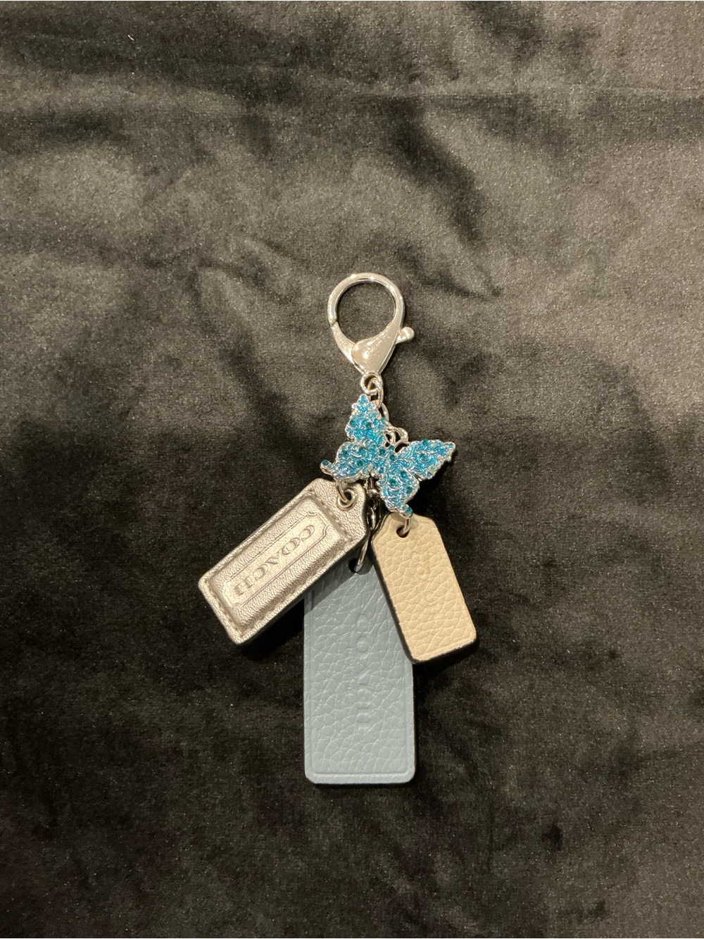 Handmade Coach Leather Multi-Tag Bag Charm